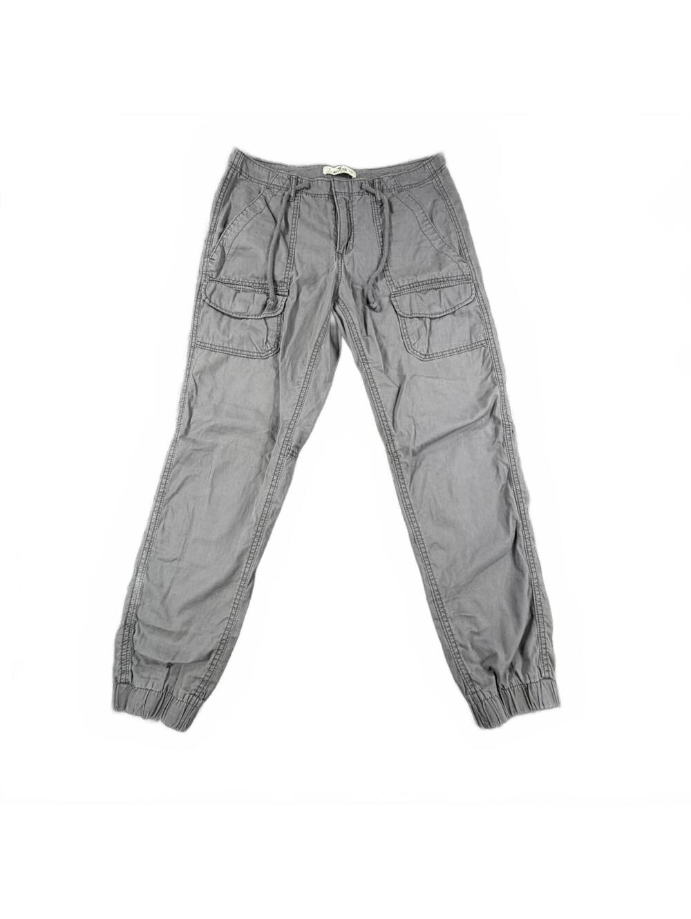 Hollister Women's Cargo Vintage Jogger Pants Gray Size 5 W27